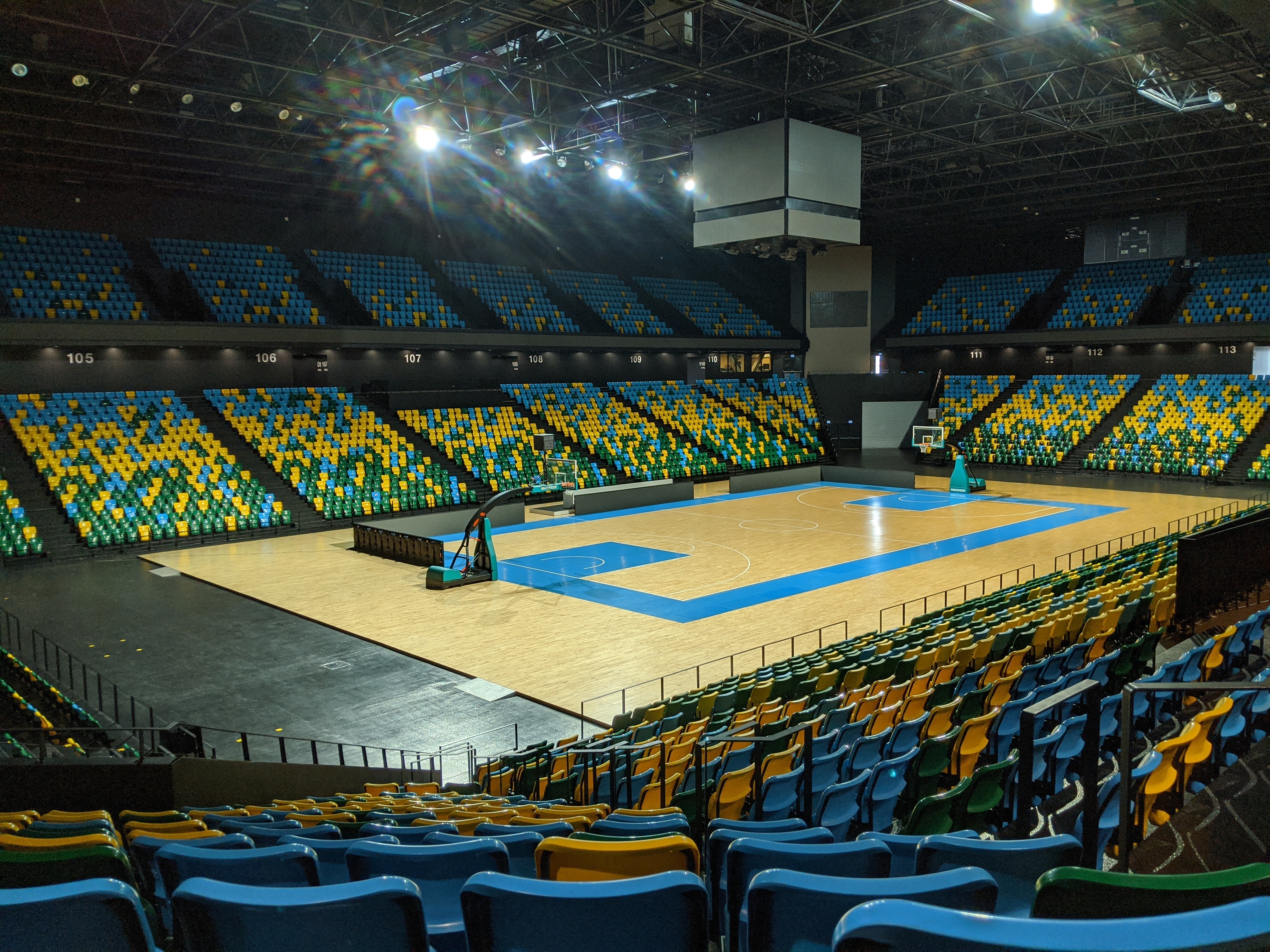 indoor basketball court